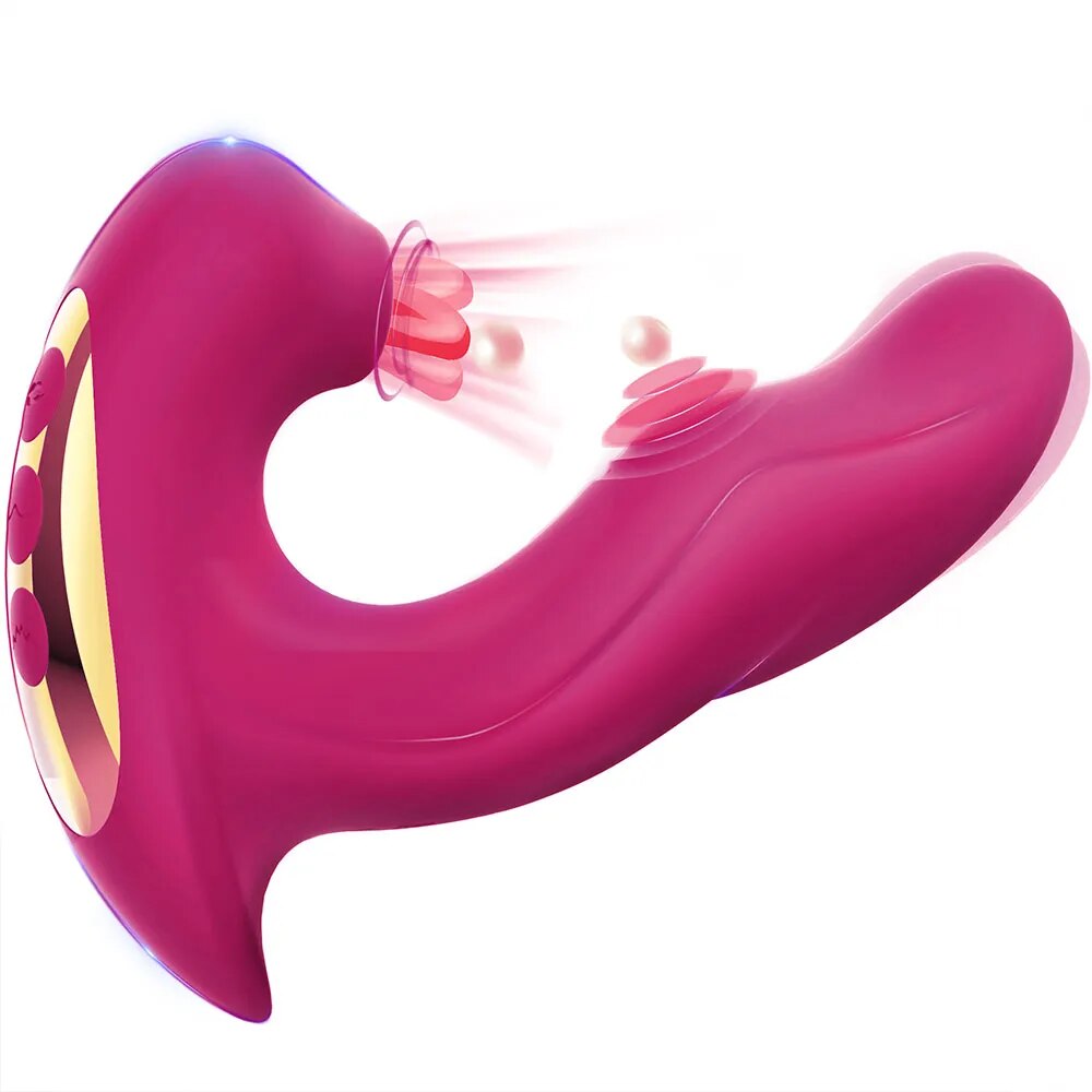 Máy massage điểm G 3in1 rung bú mút cực phê tiện lợi