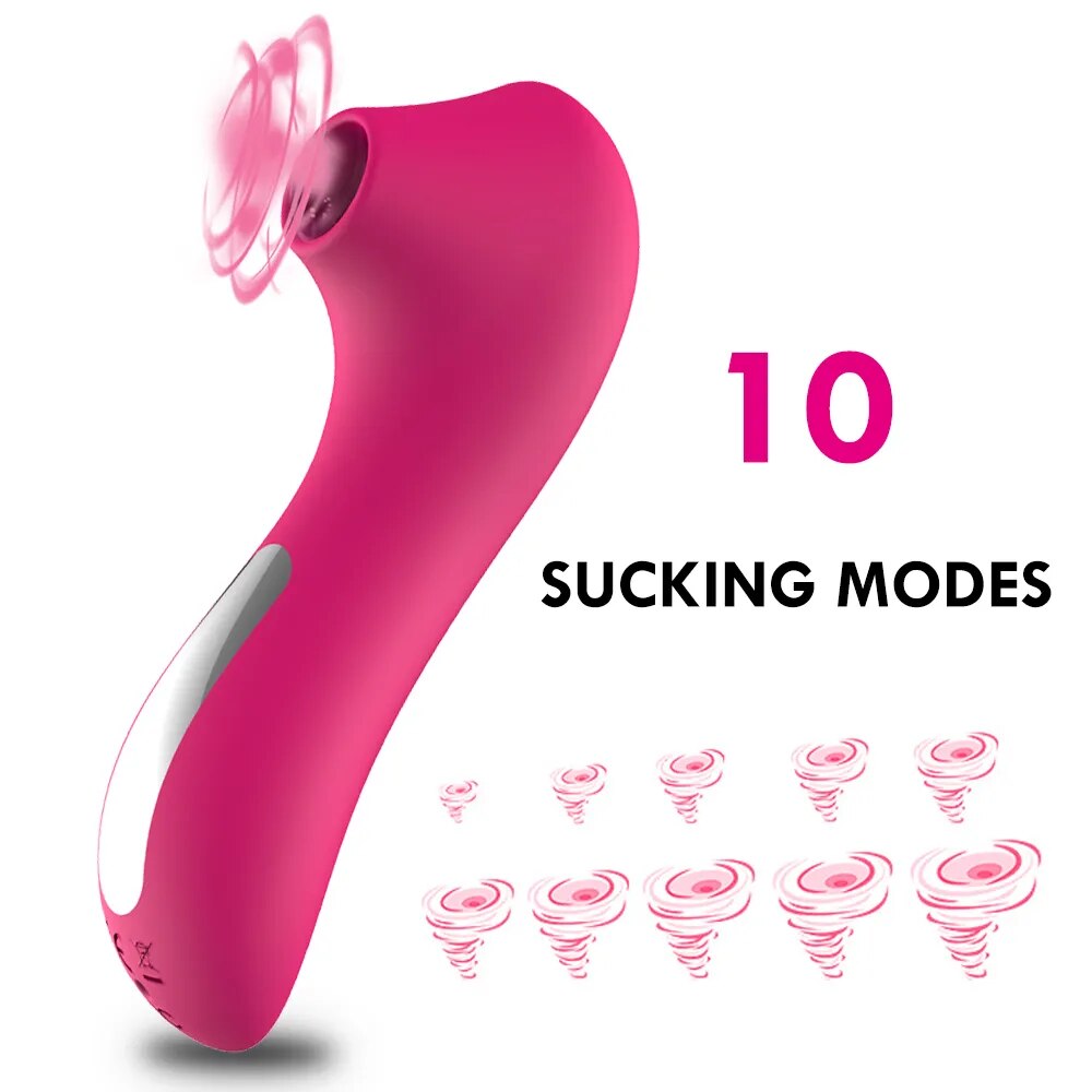 Máy bú mút massage điểm G 10 chế độ silicon y tế sạc USB