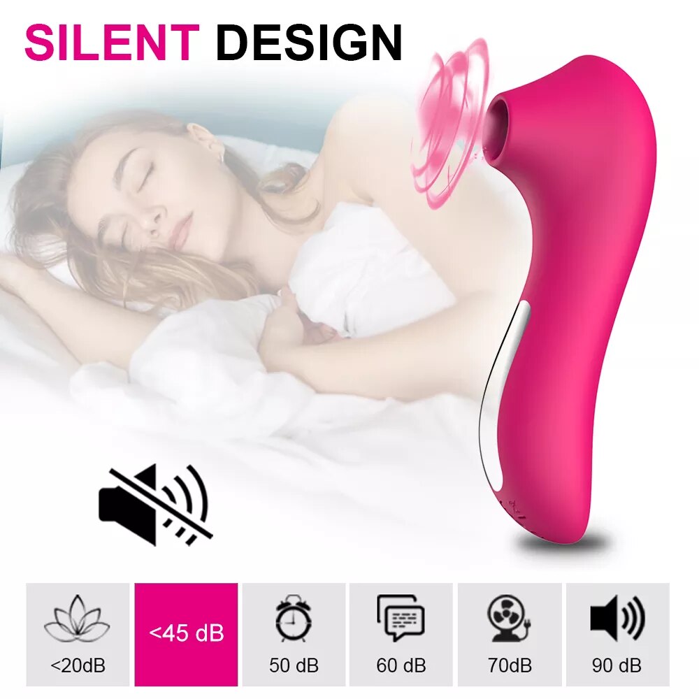 Máy bú mút massage điểm G 10 chế độ silicon y tế sạc USB