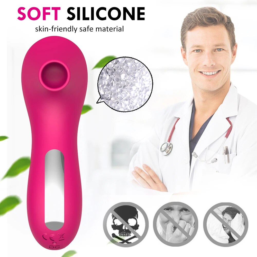Máy bú mút massage điểm G 10 chế độ silicon y tế sạc USB