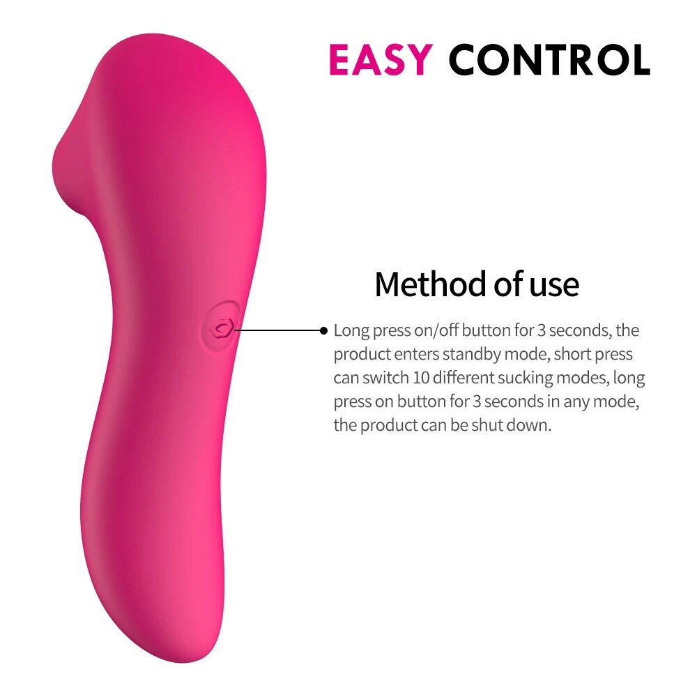 Máy bú mút massage điểm G 10 chế độ silicon y tế sạc USB