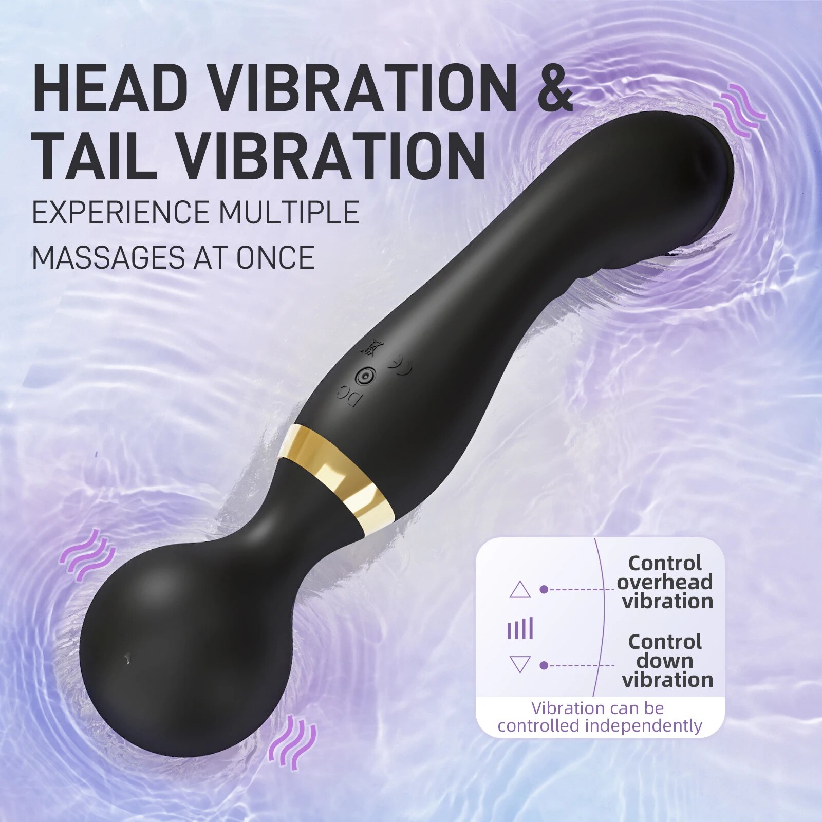 Chày rung đôi xoay 360° massage điểm G kích thích cực đỉnh