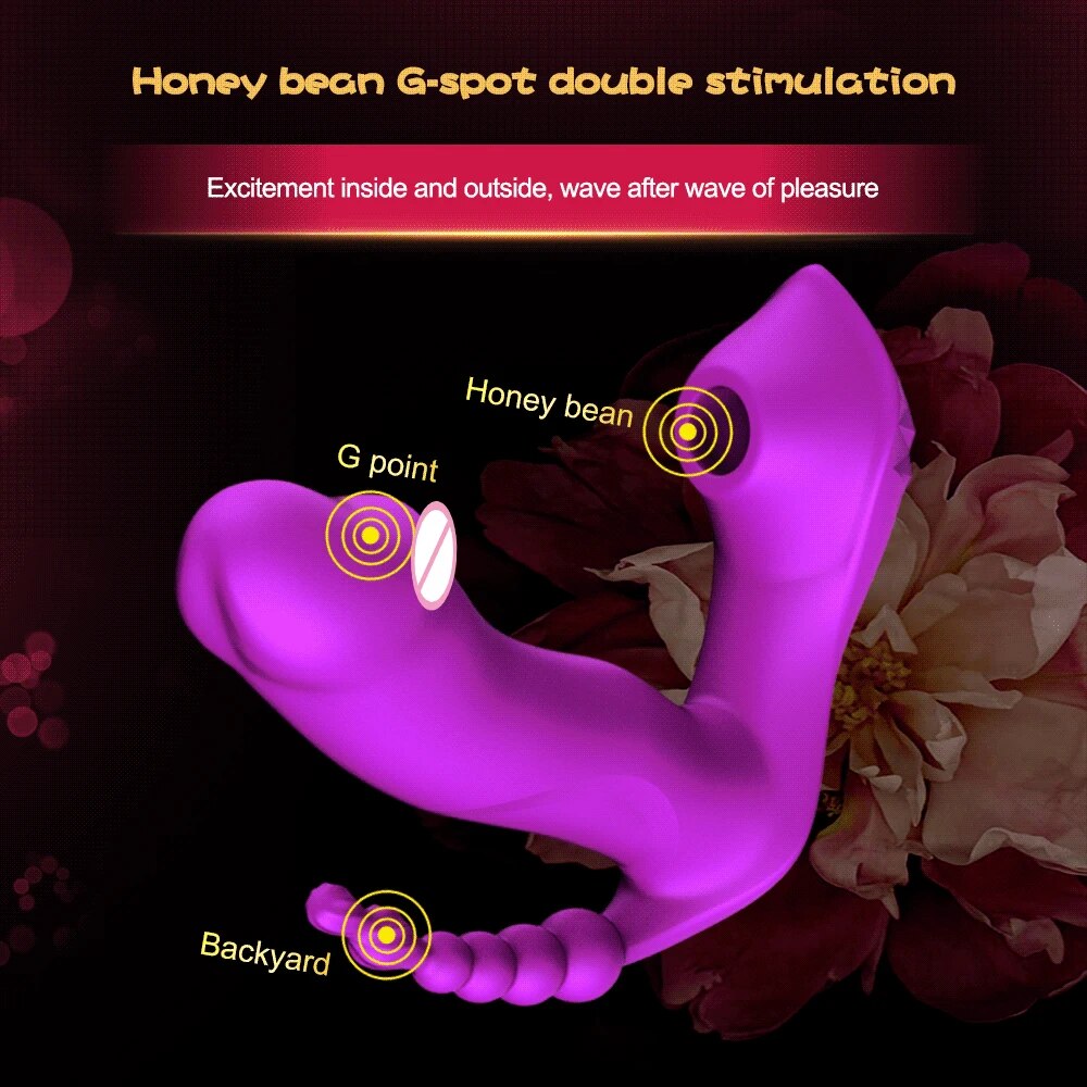 Máy massage đa năng rung mạnh điểm G hút âm đạo nhiệt nóng