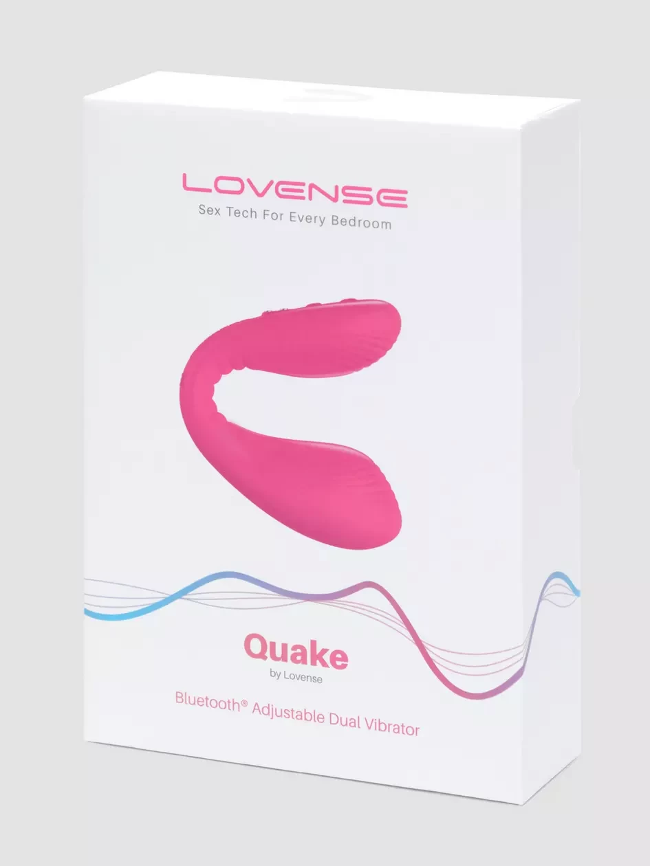 Lovense Quake máy rung điểm G âm vật điều khiển từ xa đôi đầu pin sạc