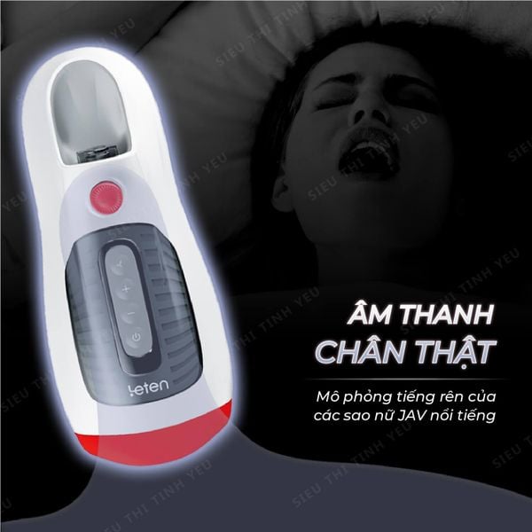Máy bú mút Leten Air Oral Masturbator tự động mô phỏng cổ họng thật