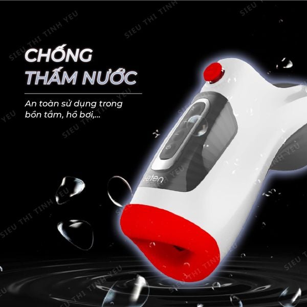 Máy bú mút Leten Air Oral Masturbator tự động mô phỏng cổ họng thật