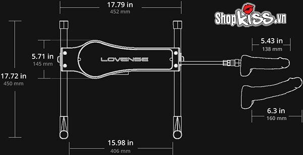 Máy làm tình tự động 2 đầu Lovense Machine mới nhất kích thích mạnh