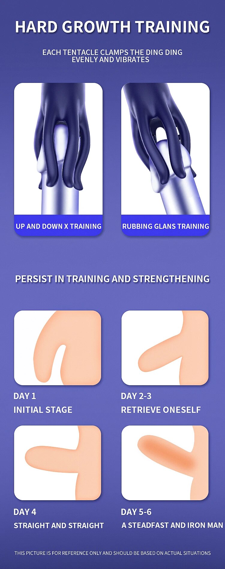 Máy massage bạch tuộc Heseks kích thích tăng cường cương dương lâu