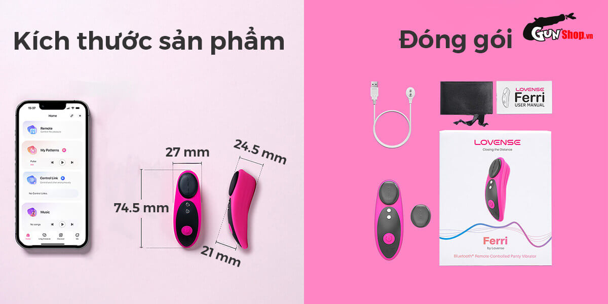 Máy massage Lovense Ferri rung mạnh kích thích điểm G siêu phê