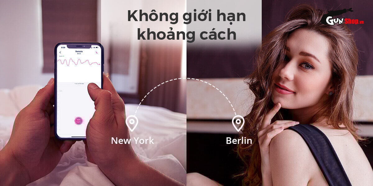 Lovense Hyphy 2 đầu điều khiển app máy massage kích thích G