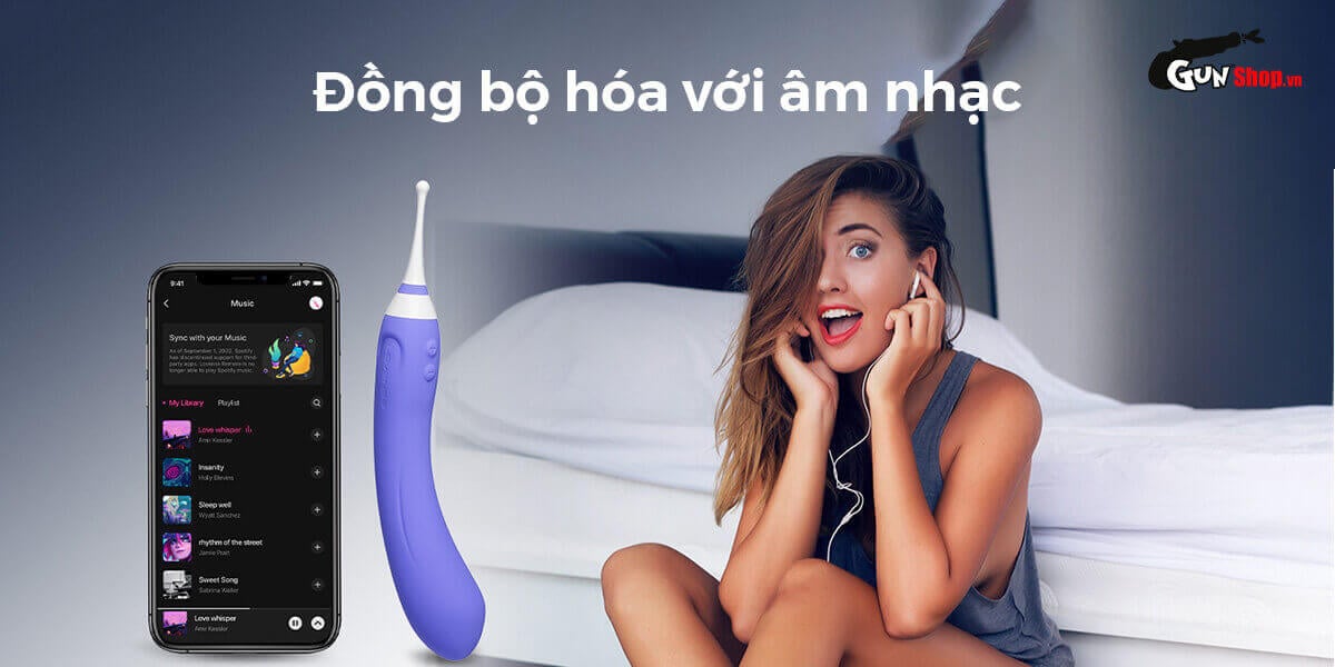 Lovense Hyphy 2 đầu điều khiển app máy massage kích thích G