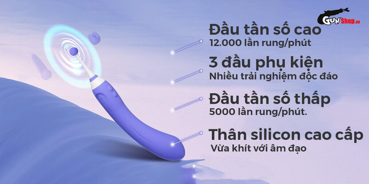 Lovense Hyphy 2 đầu điều khiển app máy massage kích thích G