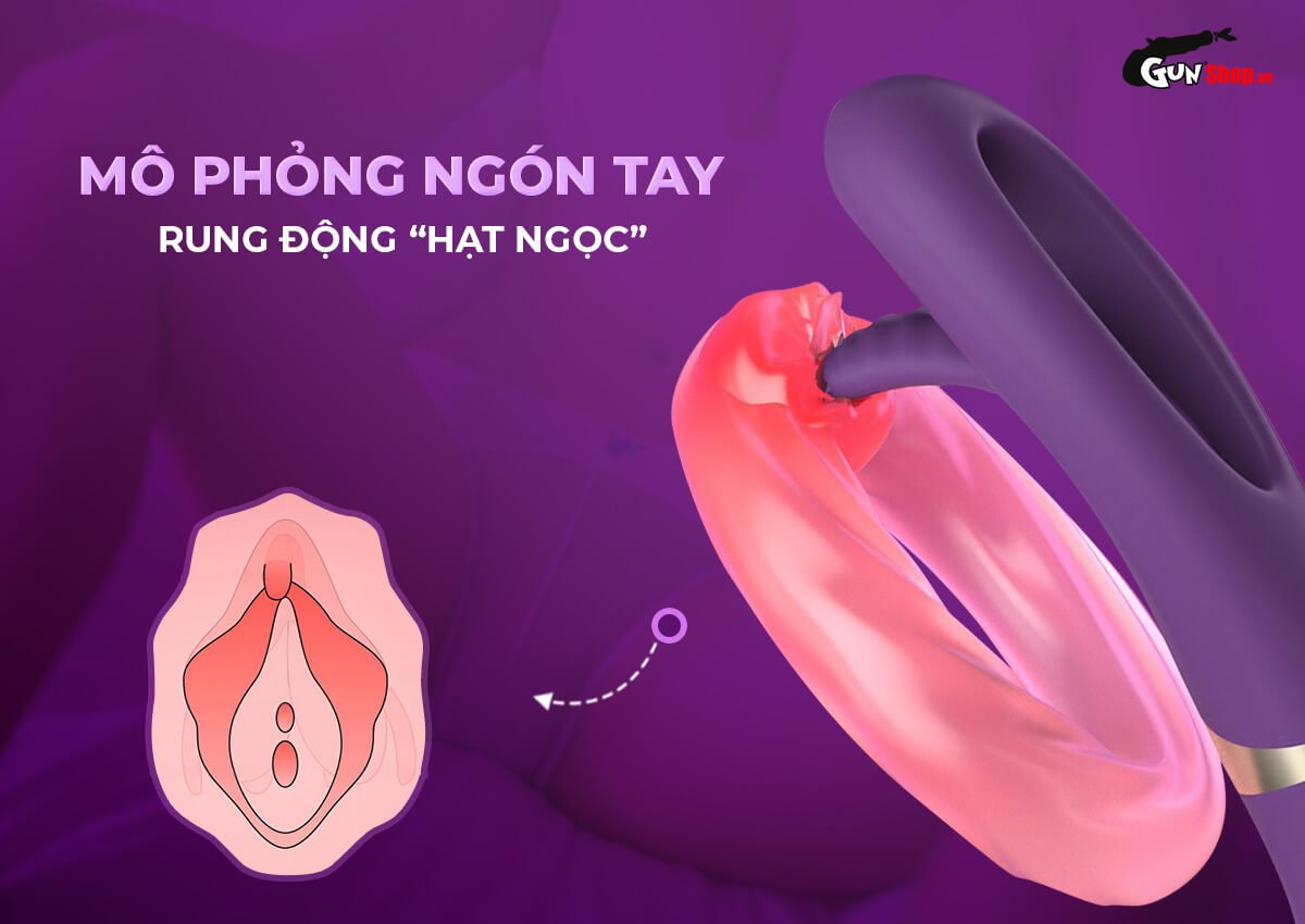 Que rung 2 đầu Lisa Fingerslap lưỡi liếm khoái cảm đa tầng cao cấp Que rung 2 đầu Lisa Fingerslap lưỡi liếm khoái cảm đa tầng cao cấp
