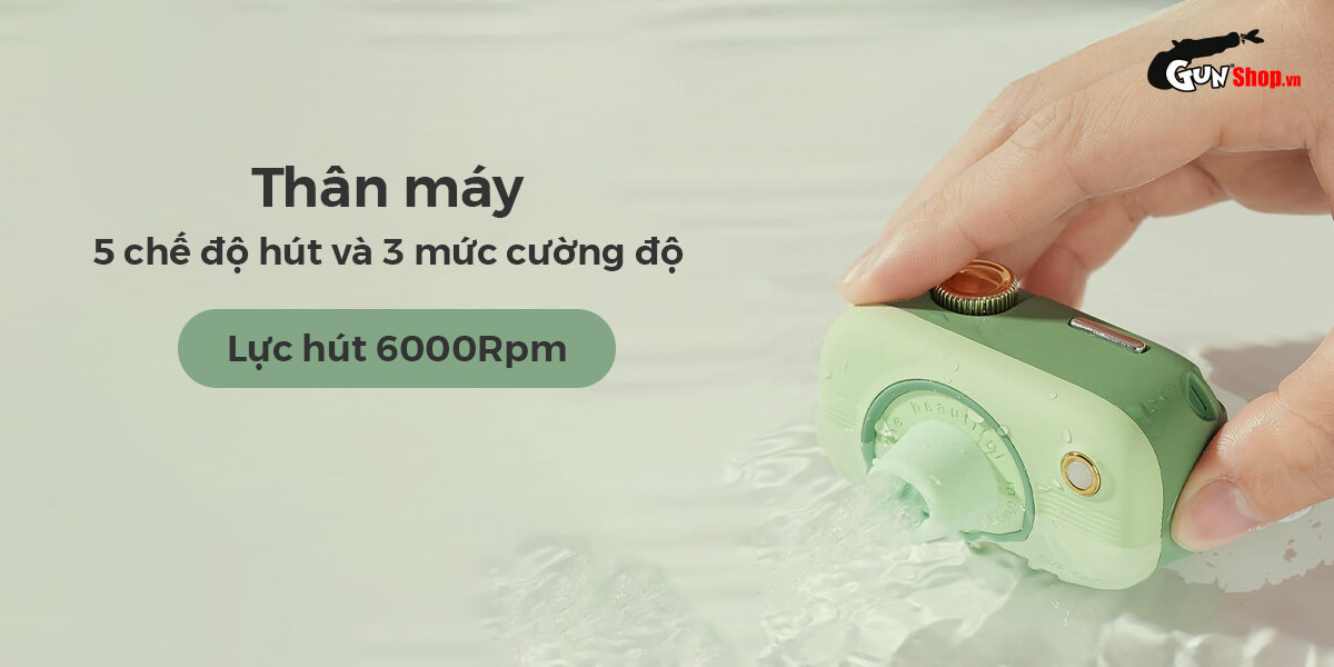Kho sỉ Máy bú hút Svakom Alberta hình máy ảnh kèm 3 đầu phụ kích thích loại tốt