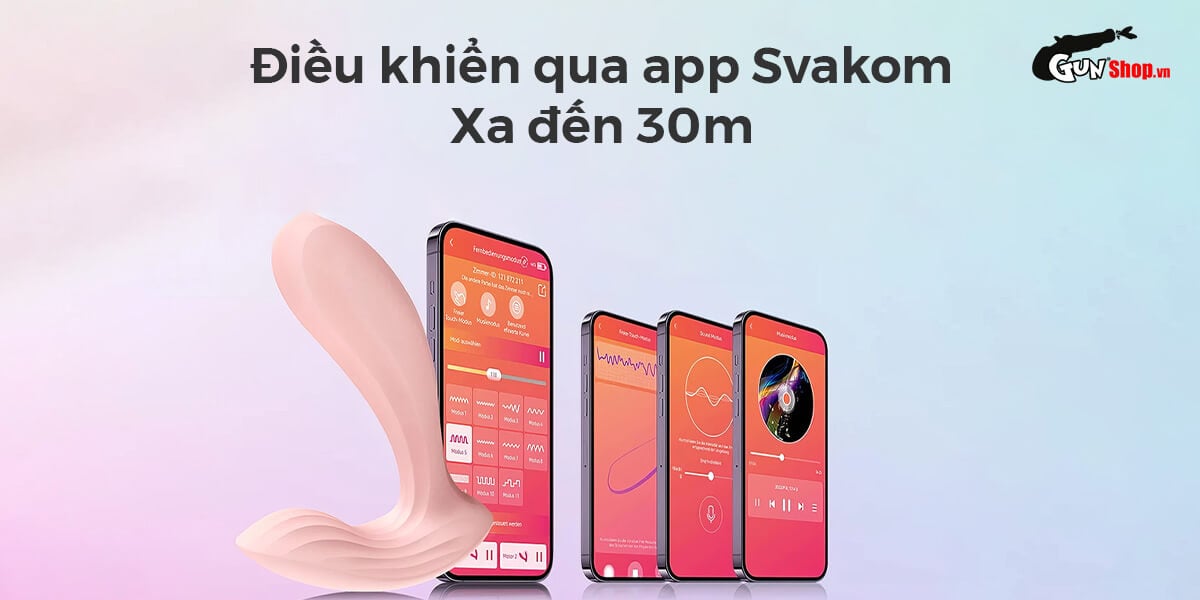 Máy massage Svakom Erica kích thích mạnh mẽ điều khiển app tiện lợi