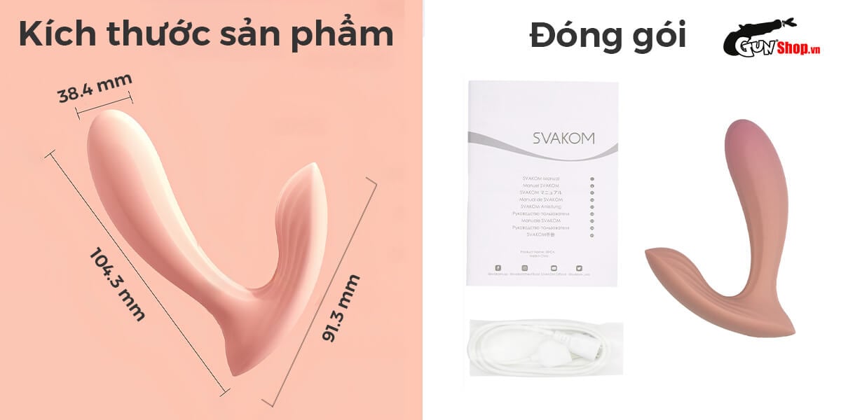Máy massage Svakom Erica kích thích mạnh mẽ điều khiển app tiện lợi