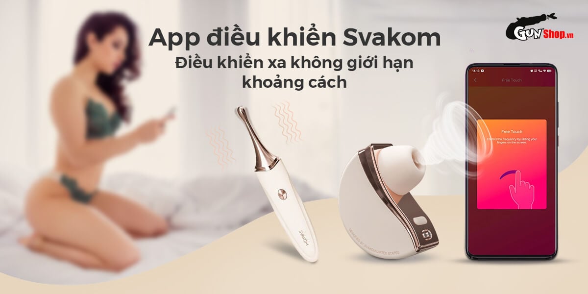 Máy massage Svakom Meet Fleur rung mút tỏa nhiệt giải trí cao cấp