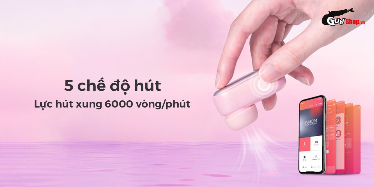 Mua Máy massage Svakom Mimiki hình tai nghe bú hút điều khiển qua app mới nhất
