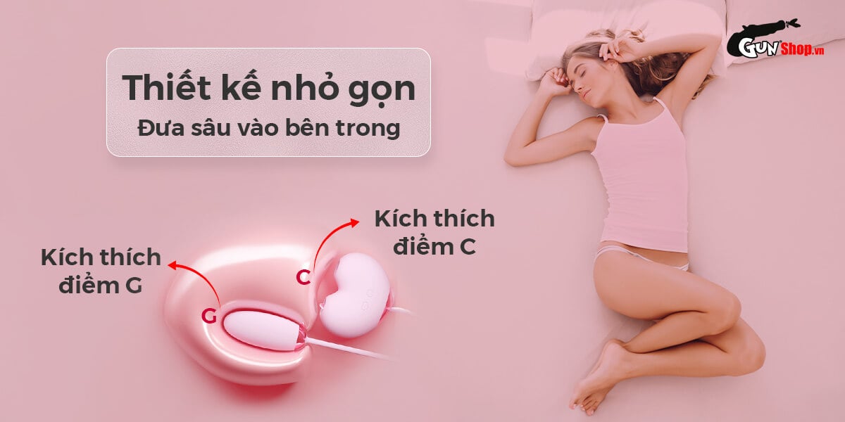 Máy bú mút 2 đầu Svakom Peach Dolphin kèm trứng rung mạnh