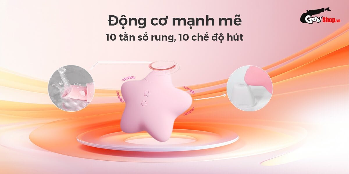 Máy rung Svakom Peach hình ngôi sao massage kích thích mạnh mẽ