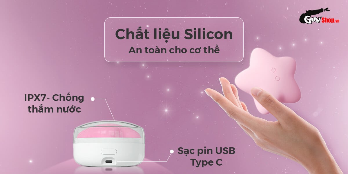Máy rung Svakom Peach hình ngôi sao massage kích thích mạnh mẽ