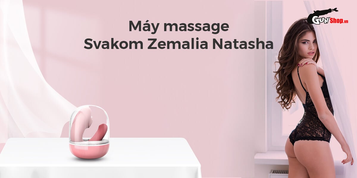 Máy bú mút Svakom Zemalia Natasha rung hút điểm G 10 tần số chống bụi