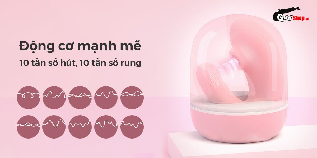 Máy bú mút Svakom Zemalia Natasha rung hút điểm G 10 tần số chống bụi