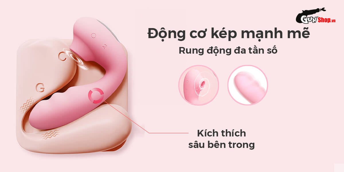 Máy massage Svakom Zemalia Tana 2 đầu rung hút nhiệt cao cấp