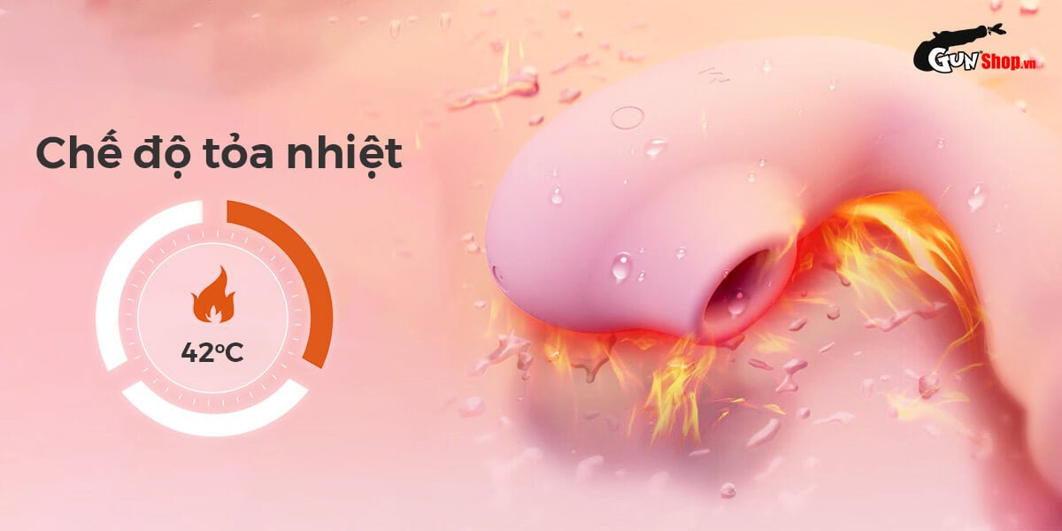 Máy massage Svakom Zemalia Tana 2 đầu rung hút nhiệt cao cấp