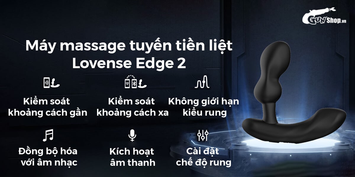 Máy Massage Tuyến Tiền Liệt Lovense Edge 2 App Kích Thích Mạnh Mẽ