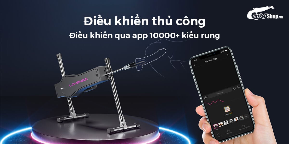 Cung cấp Máy làm tình tự động Lovense Sex Machine rung thụt 2 đầu điều khiển bằng điện thoại tốt nhất