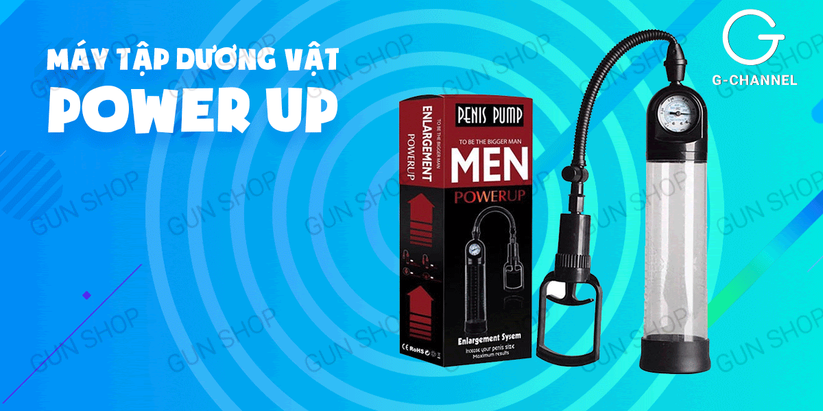 Máy tập kéo dương vật Men Powerup tăng kích thước nhanh an toàn