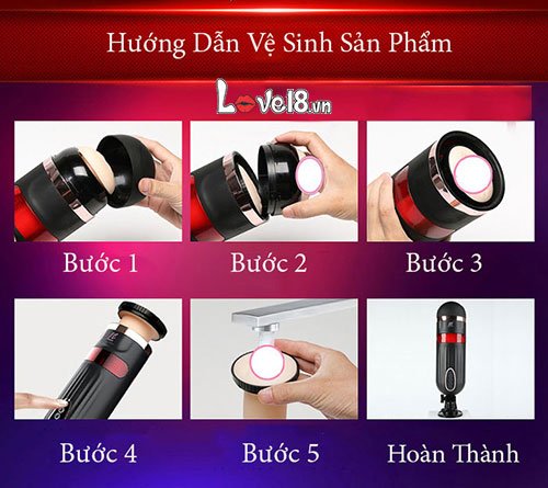 Máy Thủ Dâm Âm Đạo Giả FreeLander Cao Cấp Rung Thụt Đa Chức Năng