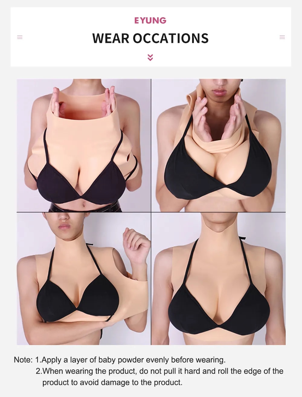 Bảng giá Ngực giả silicone đồ chơi Cosplay Drag Queen cho nam nữ giá rẻ