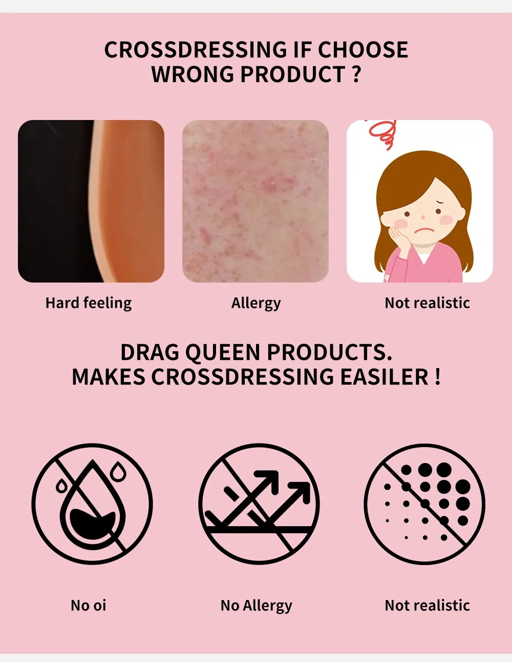 Bảng giá Ngực giả silicone đồ chơi Cosplay Drag Queen cho nam nữ giá rẻ