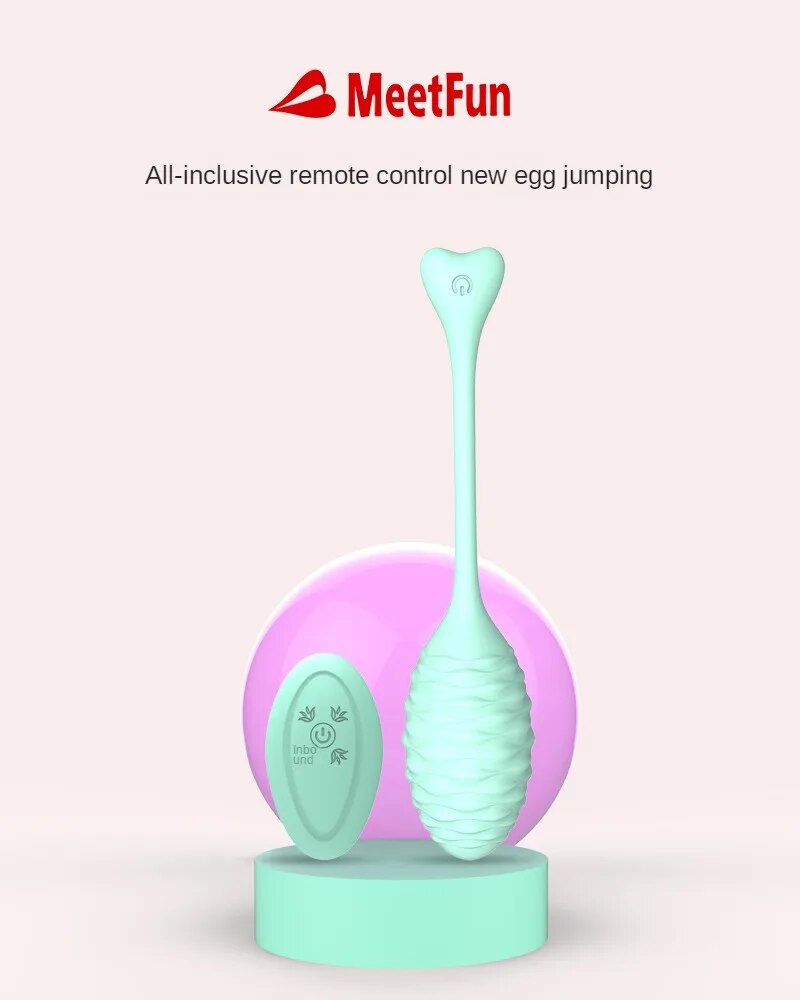 Trứng rung đuôi cá MeetFun điều khiển từ xa gân sóng nổi kích thích