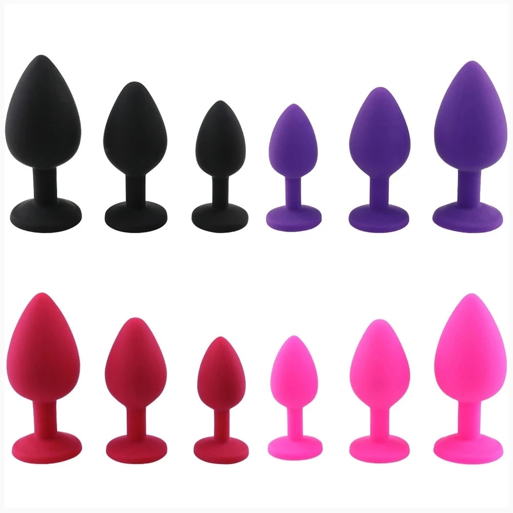 Phích Cắm Hậu Môn Silicone 3 Size Không Rung An Toàn