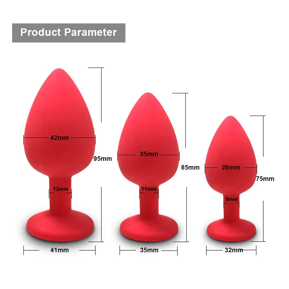 Phích Cắm Hậu Môn Silicone 3 Size Không Rung An Toàn