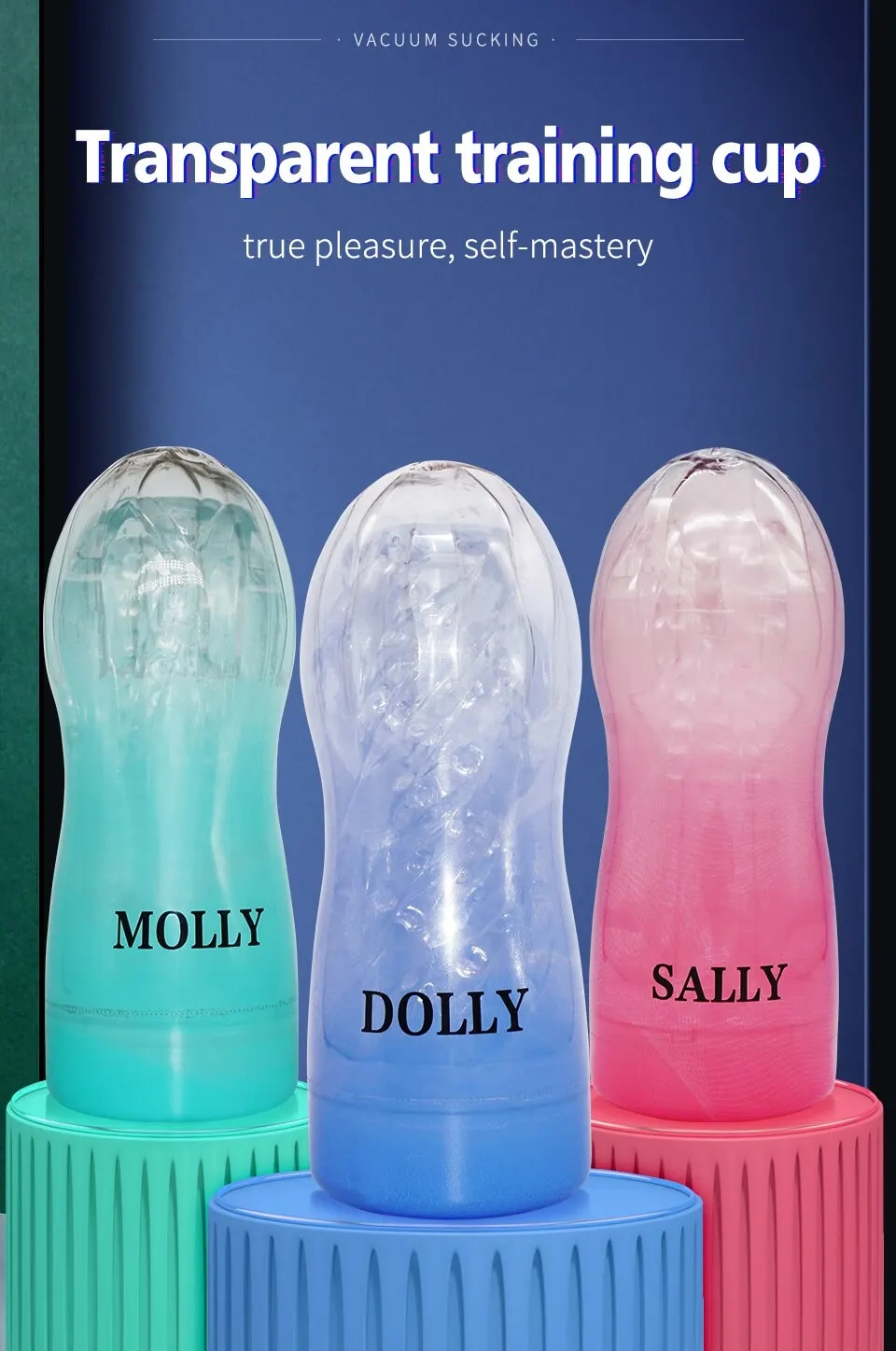 Cốc thủ dâm Dolly silicon siêu mềm trong suốt cao cấp giá tốt