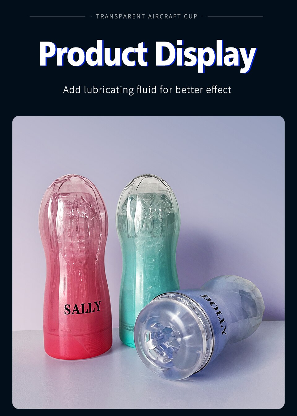 Cốc thủ dâm Dolly silicon siêu mềm trong suốt cao cấp giá tốt