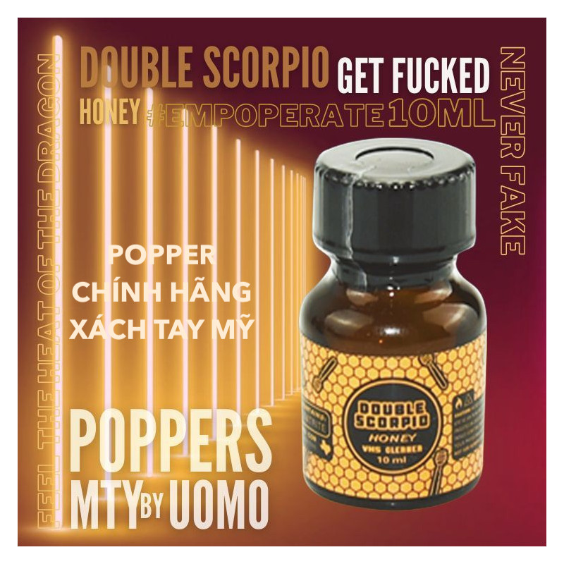 Popper Double Scorpio Honey Gold 10ml bọ cạp vàng mạnh chuẩn Mỹ