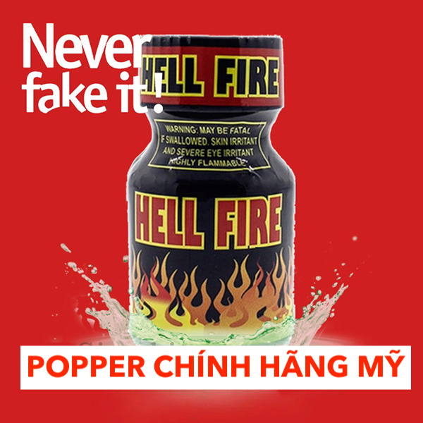 Popper Hell Fire chai hít Hellfire 10ml review poppers Mỹ USA cao cấp giá rẻ Popper Hell Fire chai hít Hellfire 10ml review poppers Mỹ USA cao cấp giá rẻ