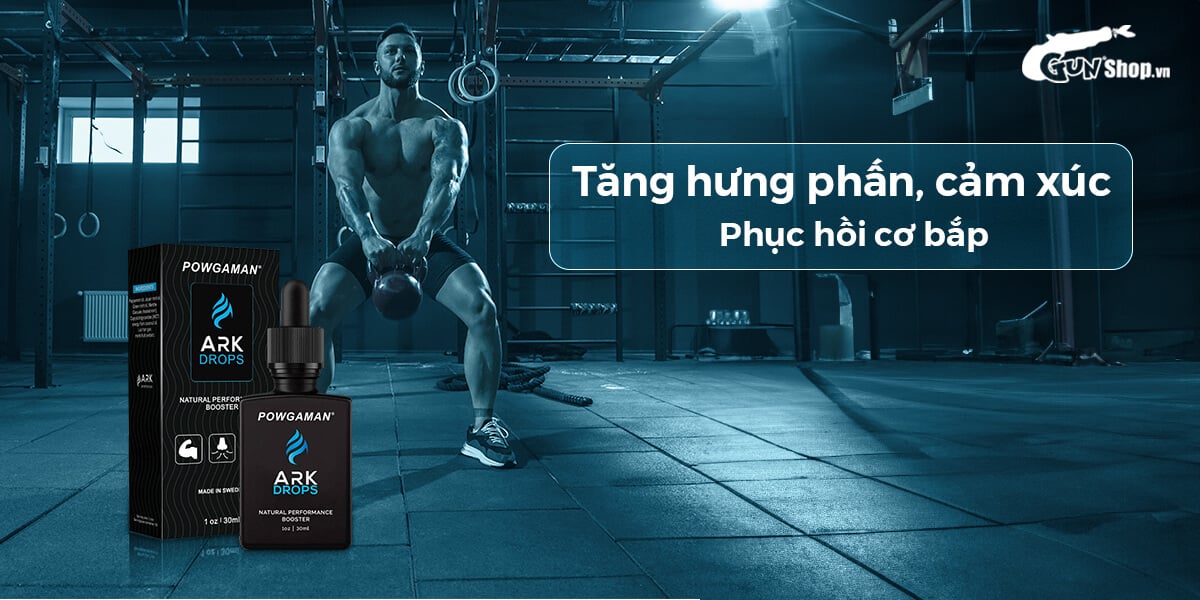 Tinh chất Powgaman Ark Drops 30ml tăng khoái cảm, bền bỉ, thăng hoa ngay Tinh chất Powgaman Ark Drops 30ml tăng khoái cảm, bền bỉ, thăng hoa ngay