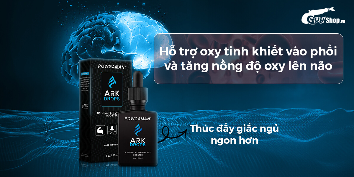 Tinh chất Powgaman Ark Drops 30ml tăng khoái cảm, bền bỉ, thăng hoa ngay Tinh chất Powgaman Ark Drops 30ml tăng khoái cảm, bền bỉ, thăng hoa ngay