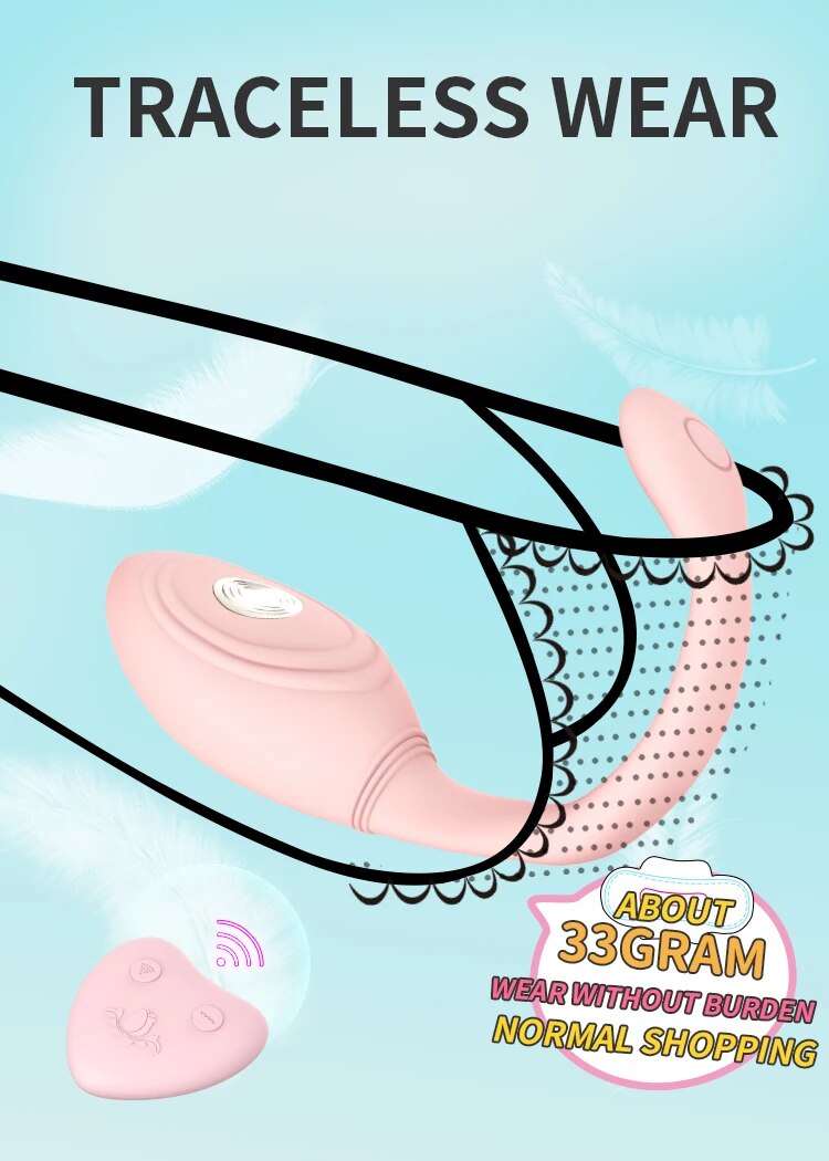 Trứng rung điều khiển từ xa WoWYes nhỏ gọn, siêu kích thích
