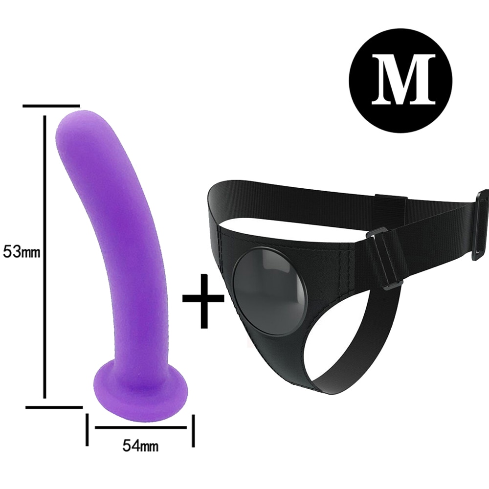 Dương vật giả silicon mềm mại dây đeo co giãn sextoy nữ đồng tính