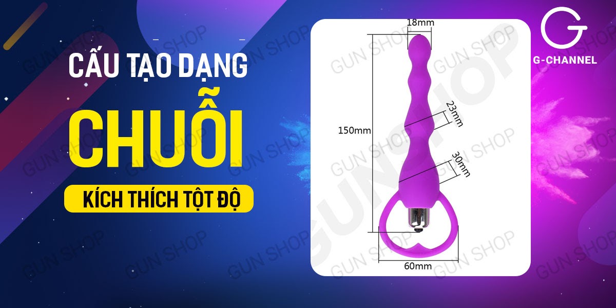 Que rung hậu môn Blade silicon mềm chống nước 15cm rung mạnh