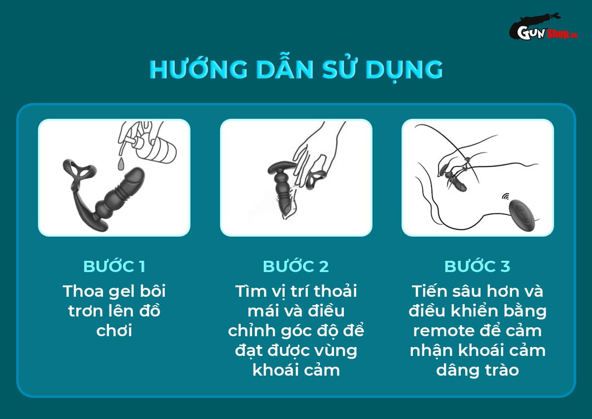 Phích Cắm Hậu Môn Z-Shen Touch Girl Rung Thụt Vòng Đeo Bìu Dương Vật