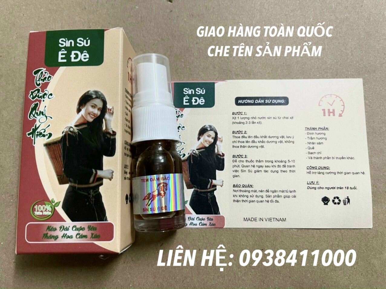 Sìn sú xịt Ê Đê chính hãng cao cấp kéo dài quan hệ, an toàn