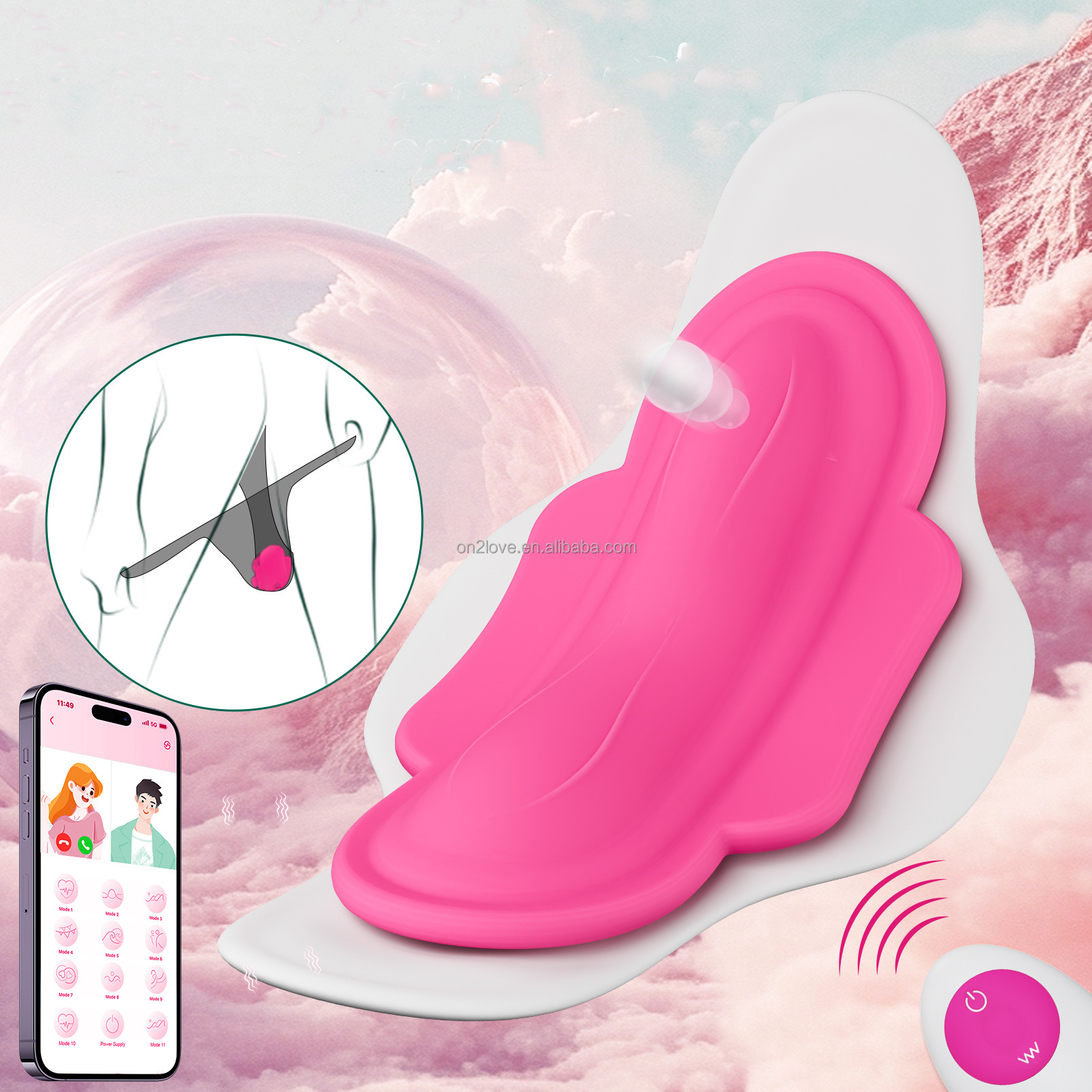 Trứng rung điều khiển App remote cao cấp 11 chế độ không thấm nước
